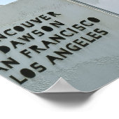 Poster Horloge mondiale (Coin)