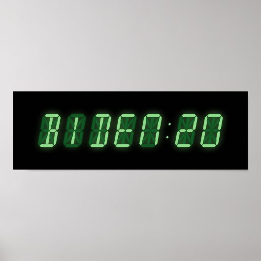 Poster Horloge numérique Joe Biden 2020 (Devant)
