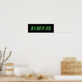 Poster Horloge numérique Joe Biden 2020 (Cuisine)