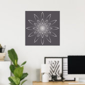 Poster horloge quartz fumée (Bureau à domicile)