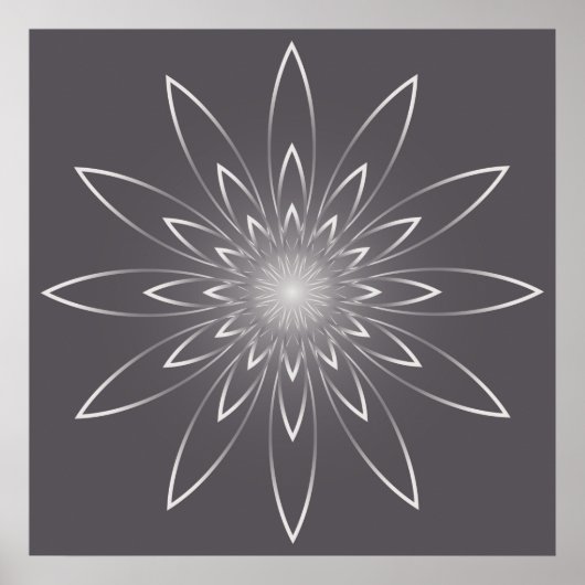 Poster horloge quartz fumée (Devant)