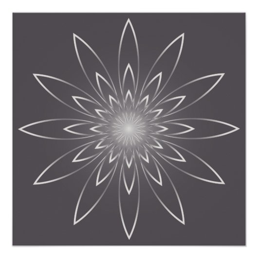 Poster horloge quartz fumée (Devant)