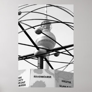 Poster Horloge spatiale Tour de Berlin No.1