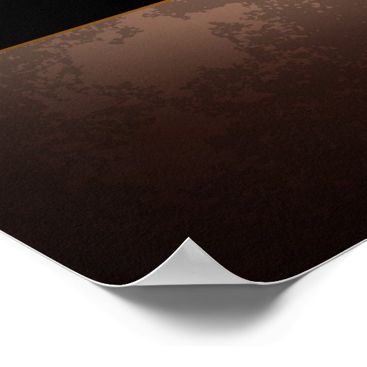 Poster Horloge Steampunk avec des engrenages anciens (Coin)