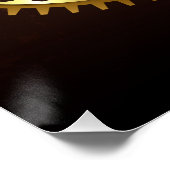 Poster Horloge Steampunk avec des engrenages anciens (Coin)