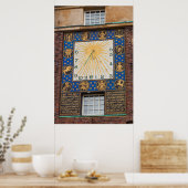 Poster Horloge Sundial Sur Bâtiment, Allemagne (Cuisine)