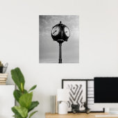 Poster Horloge sur la route 66 (Bureau à domicile)