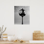 Poster Horloge sur la route 66 (Cuisine)