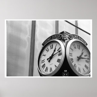 Poster Horloge Trump - NYC