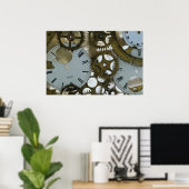 Poster Horloges dans la glace (Bureau à domicile)