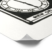 Poster Horloges Fuseaux horaires (Coin)