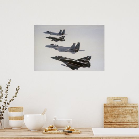 Poster Hornets Mirage III et F-18 (Cuisine)