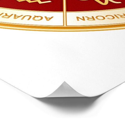 Poster Horoscope Mandala (Coin)