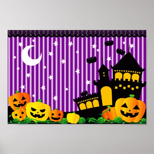 Poster Horreur d'Halloween effrayant (Devant)