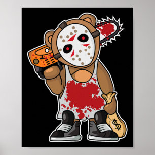 Poster Horreur Monster Lazy Costume Halloween Drôle