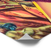 Poster Horreur Zombie Pin up (Coin)