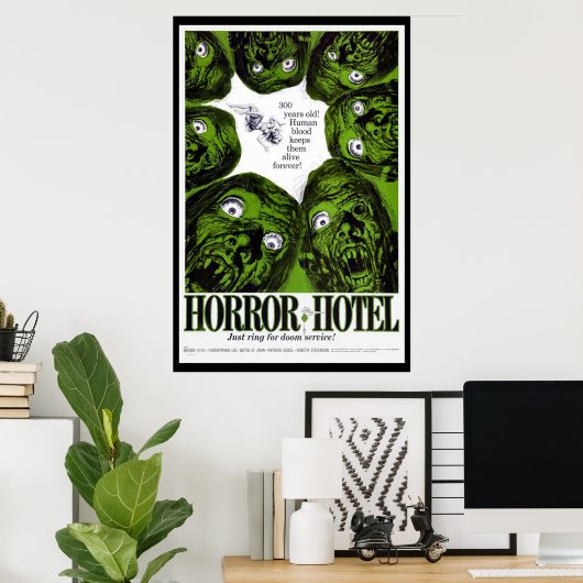 POSTER HORROR HOTEL (Bureau à domicile)