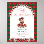 Poster Hors de froid Teddy Bear Baby shower Accueil (Devant)