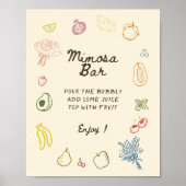 Poster Hors Du Marché Main Dessinée Fête des mariées Mimo (Devant)