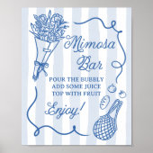 Poster Hors Du Marché Main Dessinée Fête des mariées Mimo (Devant)