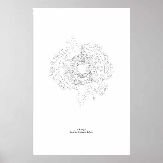 Poster Hors du personnel : clair de lune (noir) (Devant)