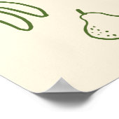 Poster Hors Fête des mariées verte du marché Bienvenue (Coin)