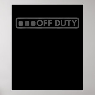 Poster Hors Service Parfait Pour Les Forces De Police De