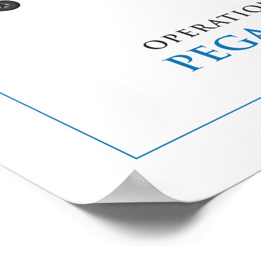 POSTER HORSA GLIDER - PONT PEGASUS (Coin)