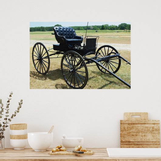 Poster Horse-drawn Doctor's buggy (Cuisine)