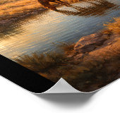 Poster Horse drinking at a small pond (Coin)