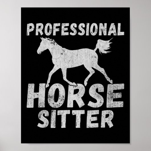 Poster Horse Girl Horseback équitation Pony Horsescute Ss (Devant)