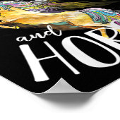 Poster Horse Graphique Femmes Filles Cheval Équitation Ch (Coin)