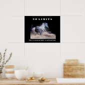 Poster Horse Motivationnel Inspirationnel Sans Limite Cit (Cuisine)