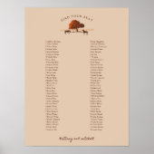 Poster Horse Rail clôture Chevaux de chêne (Devant)