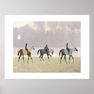 Poster Horse Riders on the Beach 1892