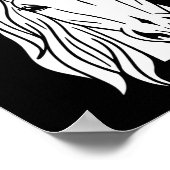 Poster Horse Santa Hat (Coin)