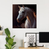 Poster horse white (Thuiskantoor)