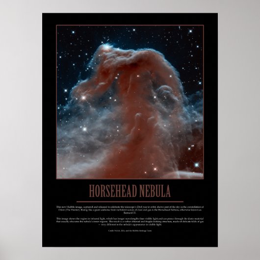 Poster HORSEHEAD NEBULA - Hubble (Devant)