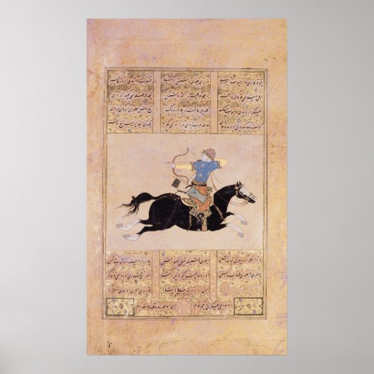 Poster Horseman dessinant son arc (Devant)