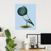 Poster Horseman Pouter Blue (Bureau à domicile)