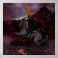 Horseman sans tête Imprimer art par Moonlake