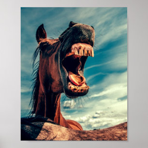 Poster Horse's Mouth Teeth Neigh Wild Horse Animal