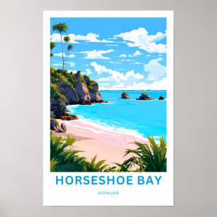 Poster Horseshoe Bay Bermuda Travel Imprimer