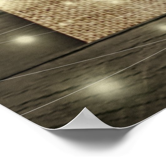 Poster Horseshoe Hydrangea Country Rustic Mariage Bienven (Coin)