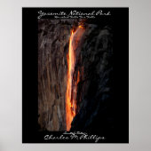Poster Horsetail Falls Fire Falls (Devant)