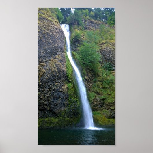 Poster Horsetail Falls, Oregon (Devant)