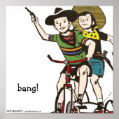 Poster horsin' autour de l'impression (Devant)