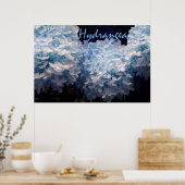 Poster Hortensia en bleu (Cuisine)