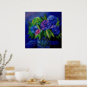 Poster hortensias 889011 (Cuisine)