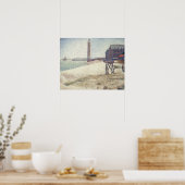Poster Hospice et phare, Honfleur par Georges Seurat (Cuisine)
